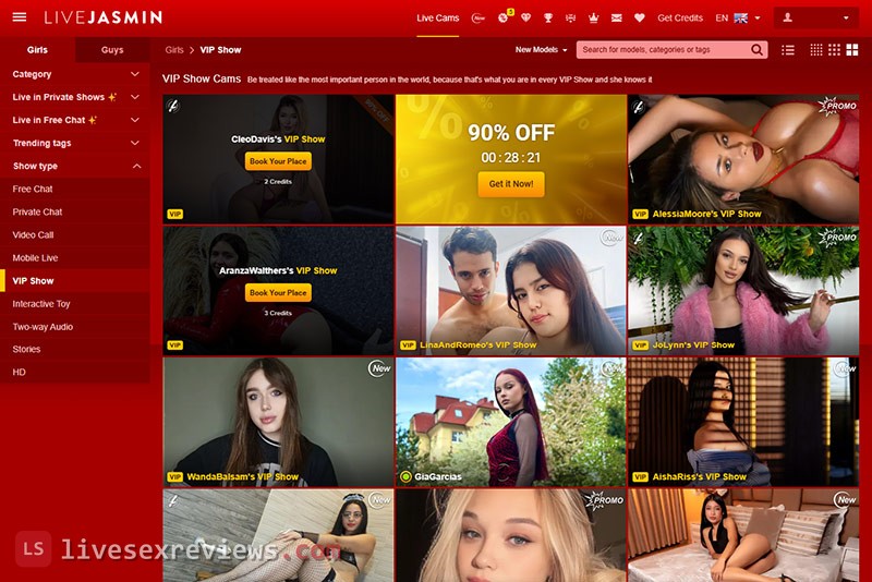 Live Jasmin shows