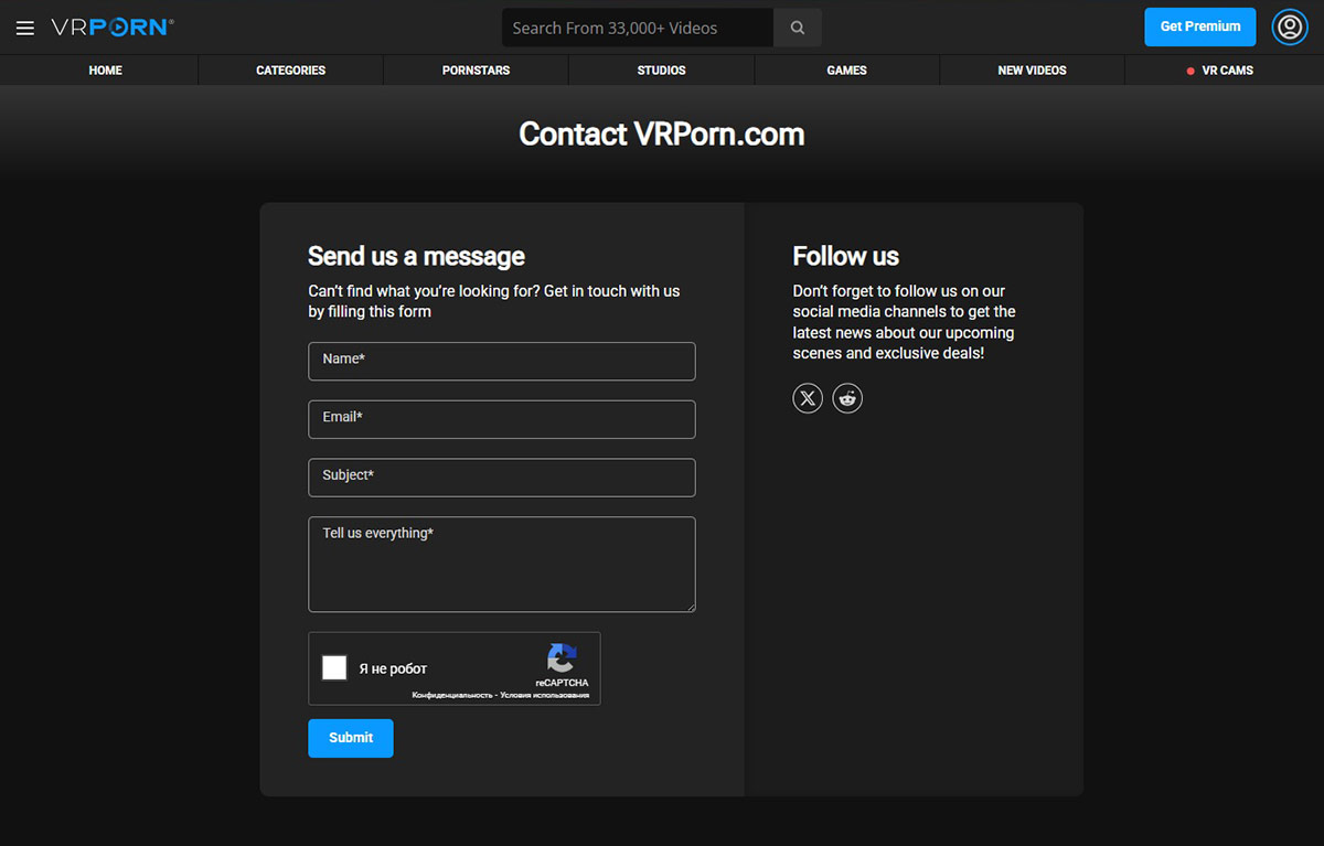 VRPorn support