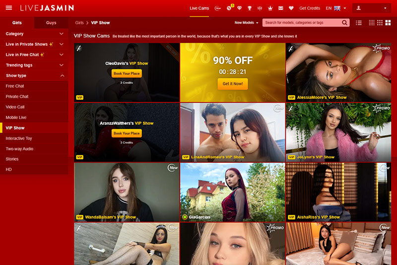 Live Jasmin shows