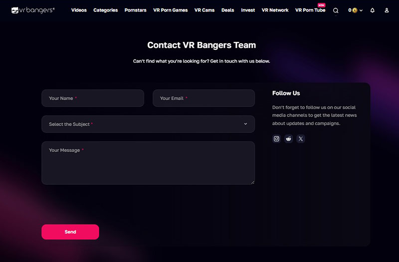 VR Bangers support